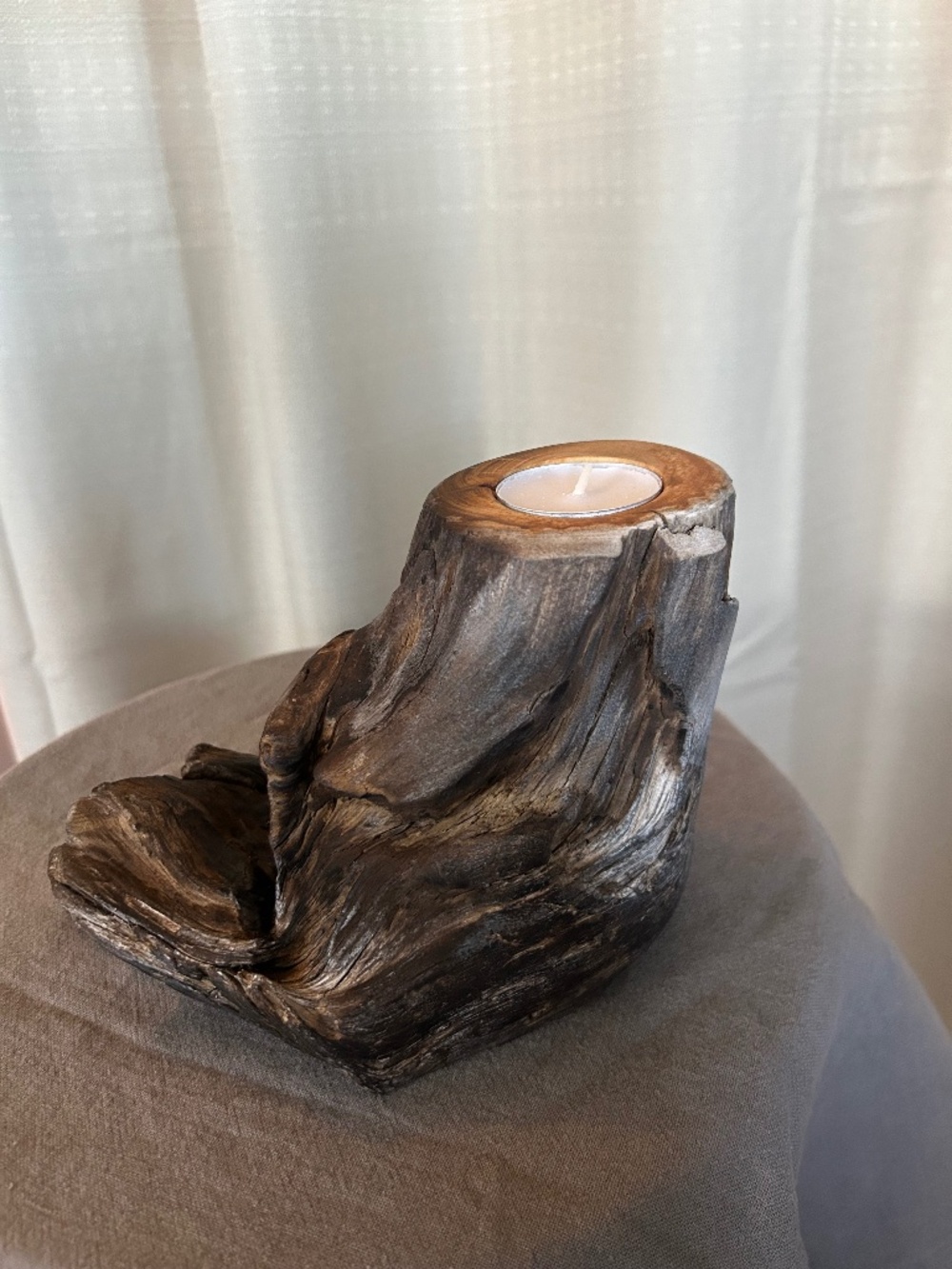 DRIFTWOOD, Riverwood tea light holder UNIQUE